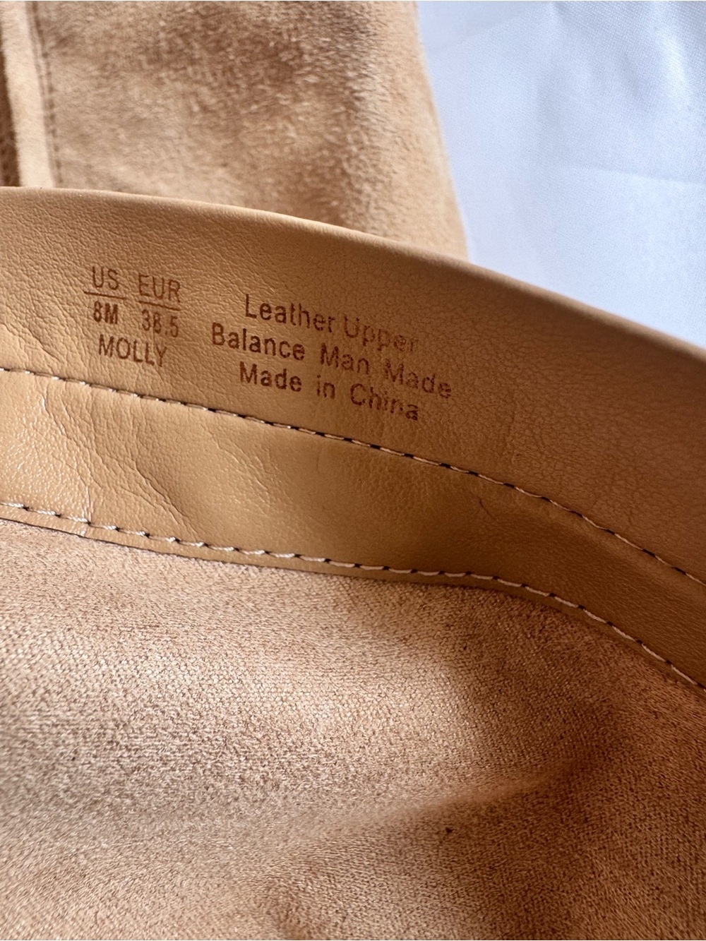 Sam Edelman Molly Suede Knee High Square Toe 2” Boot Light Golden Caramel Size 8 - Picture 5 of 13